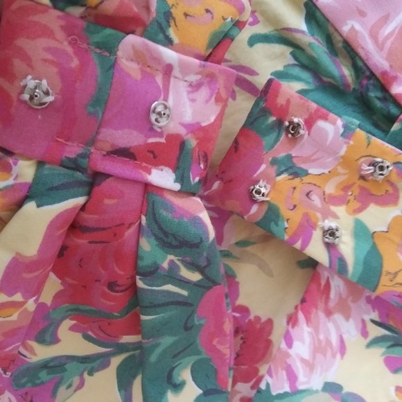 NWT ZARA  floral mini skirt sash bow detail XXL Barbie core - Picture 14 of 16